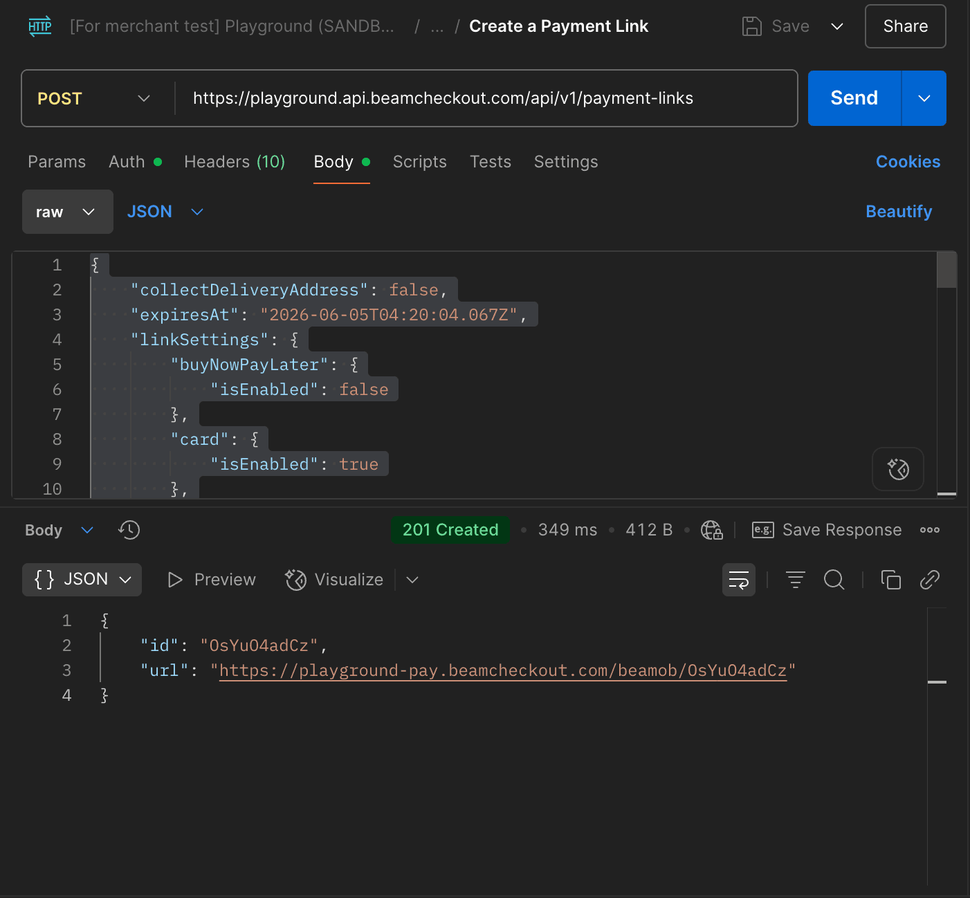 payment-link-creation